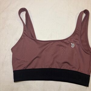Victorias Secret Women XS Sports Bra PINK Mauve Ultimate Lightly Lined Crop